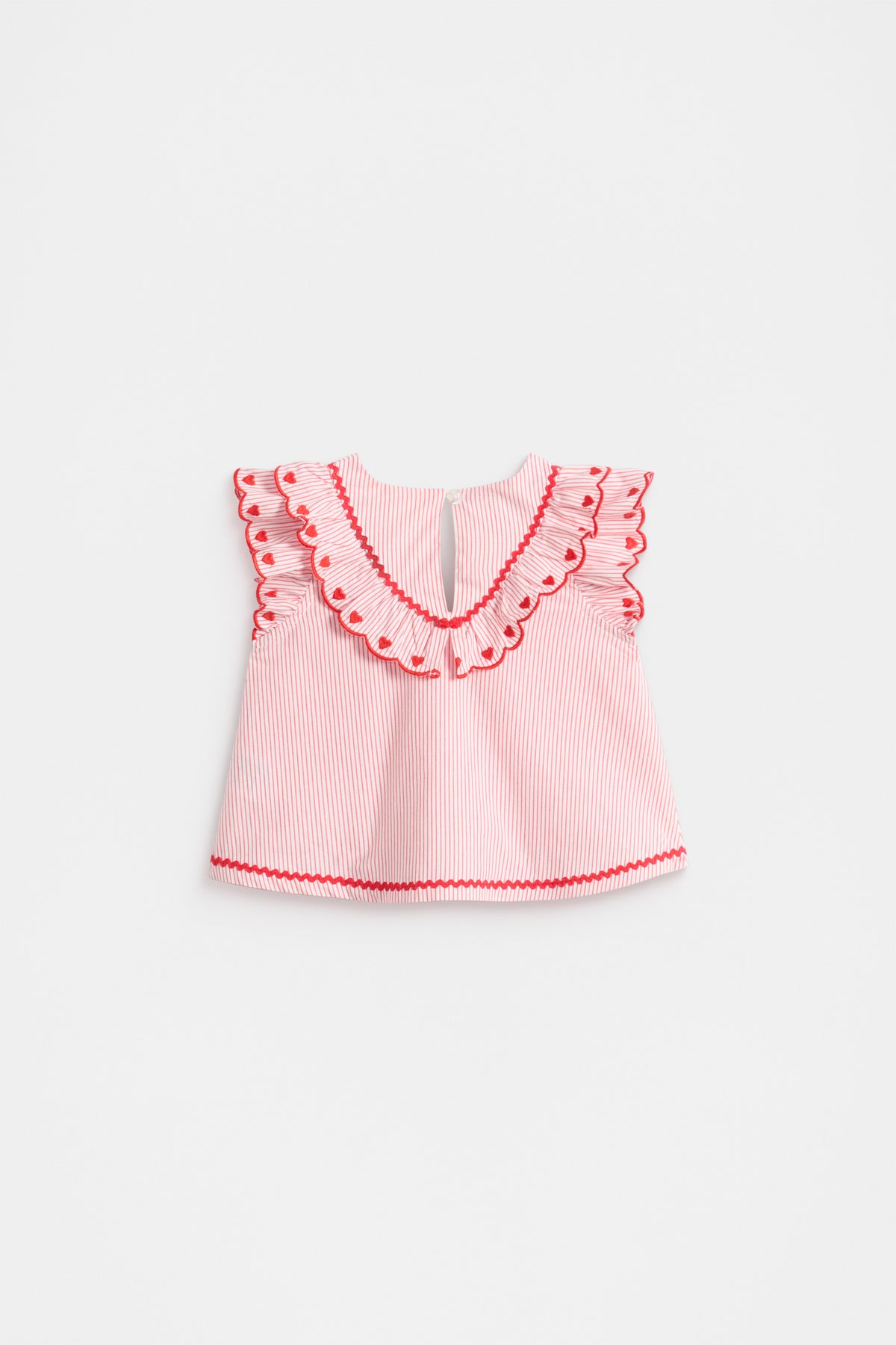 Stripe Scallop Top