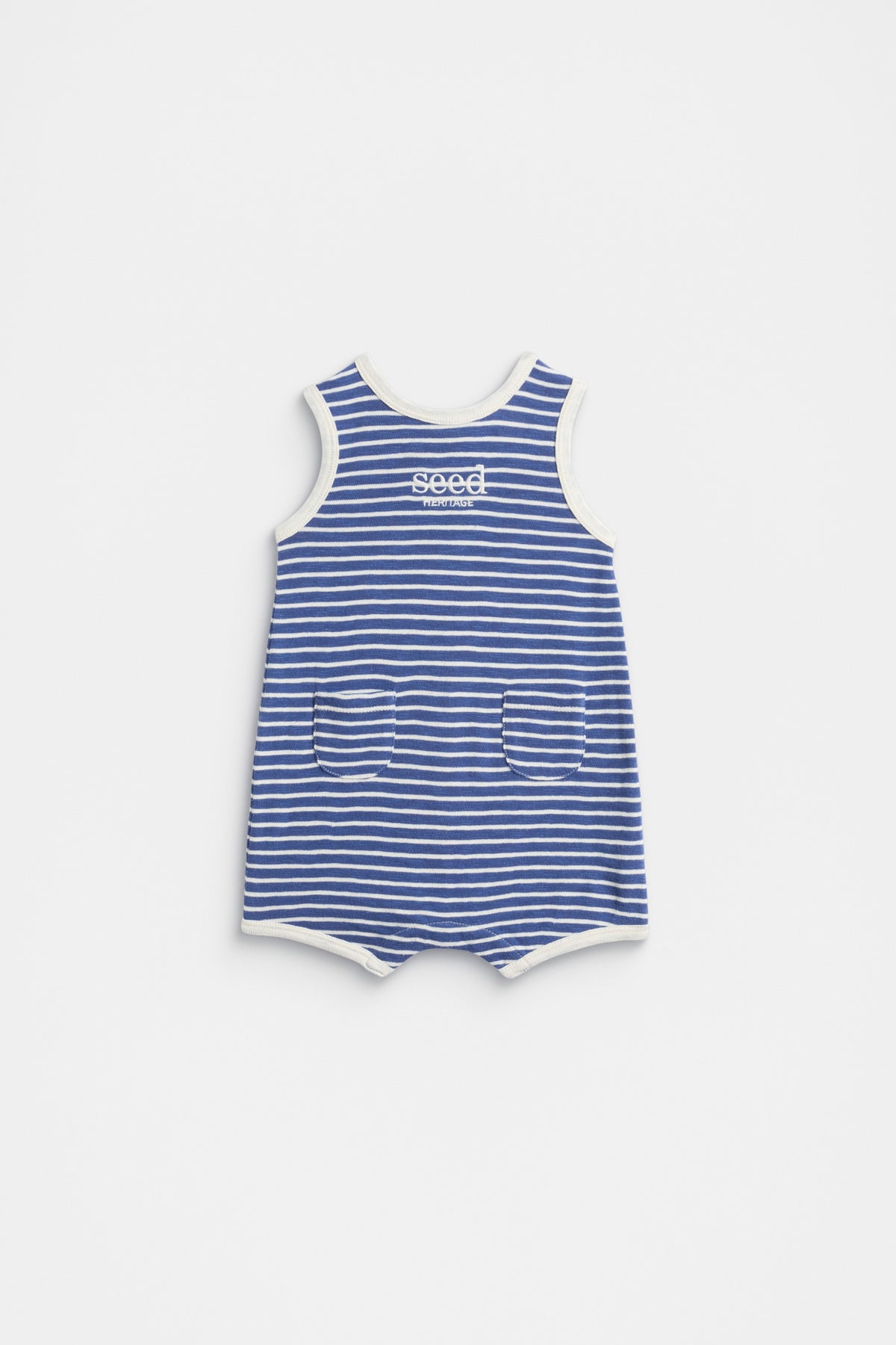 Stripe Textured Romper