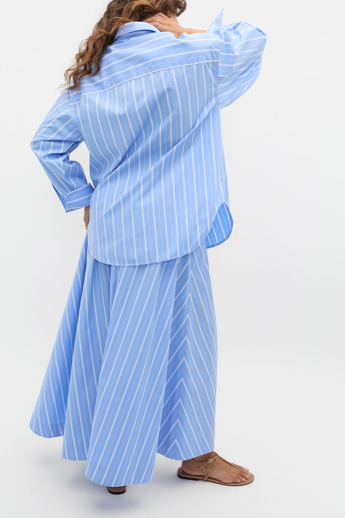 Poplin Variegated Stripe Shirt