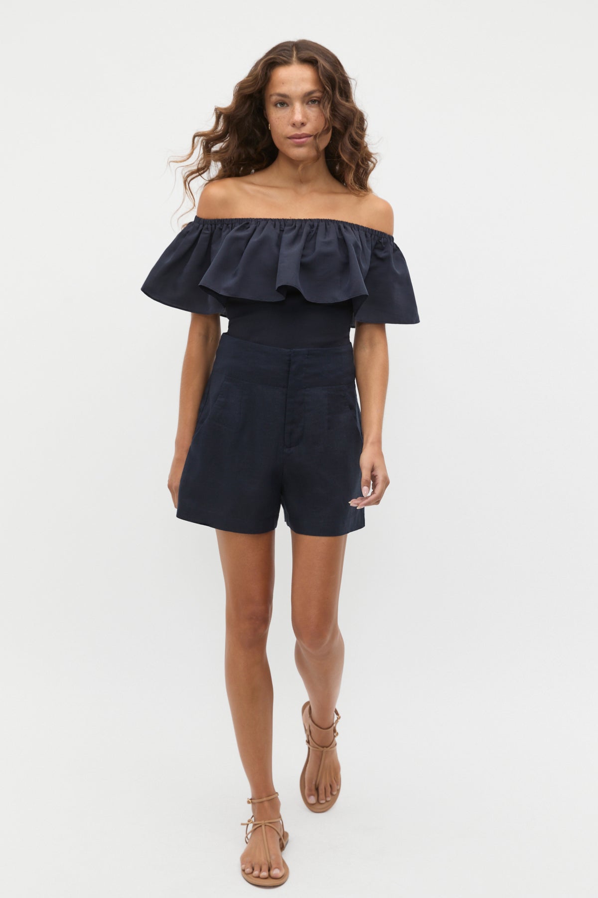 Off Shoulder Ruffle Top