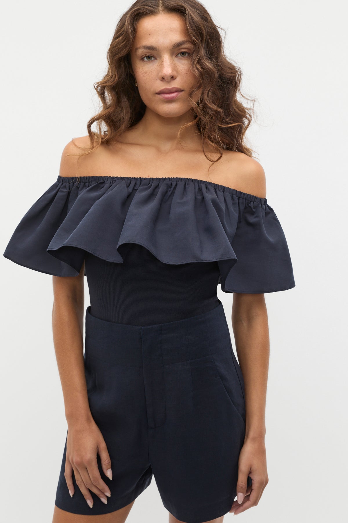 Off Shoulder Ruffle Top