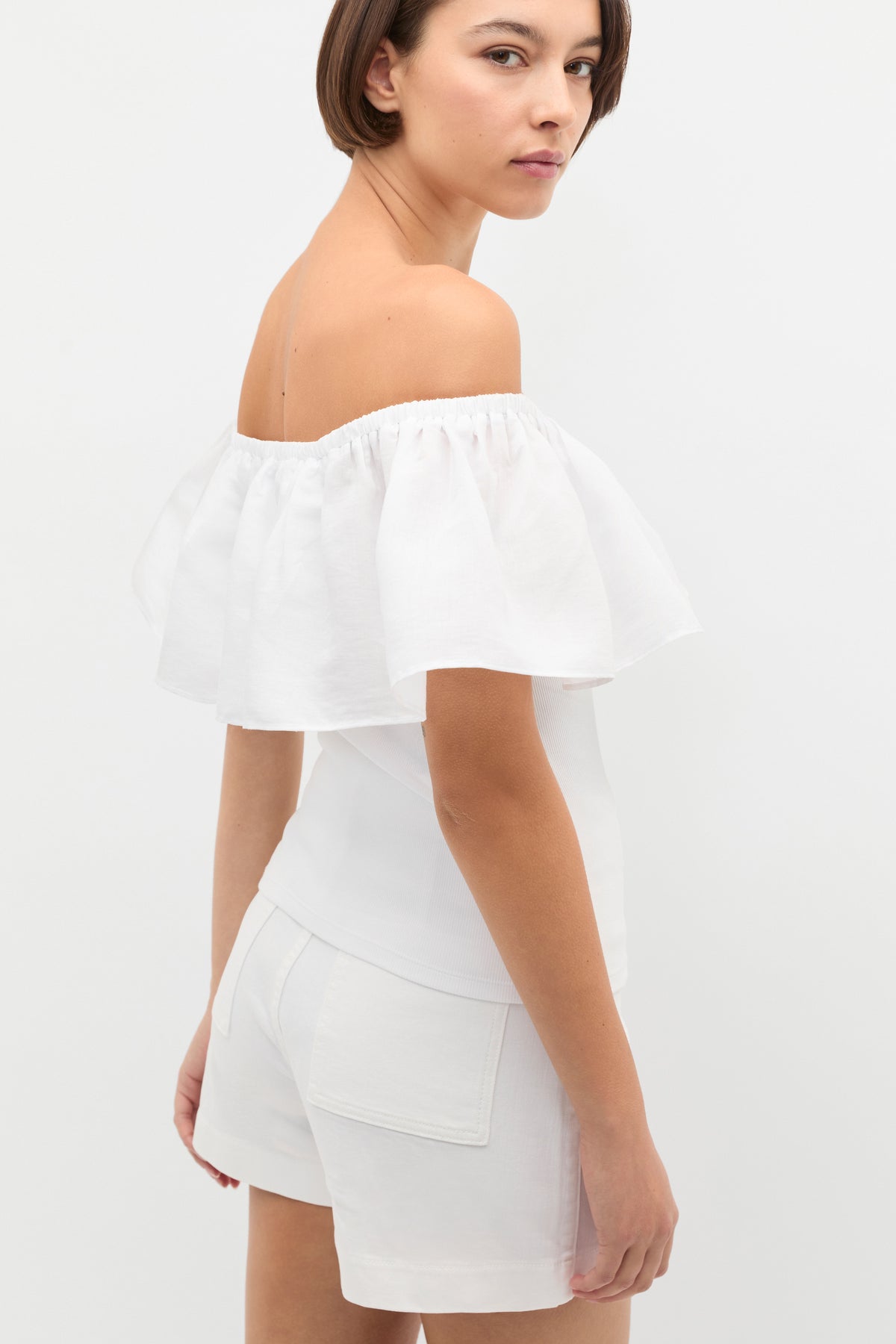 Off Shoulder Ruffle Top