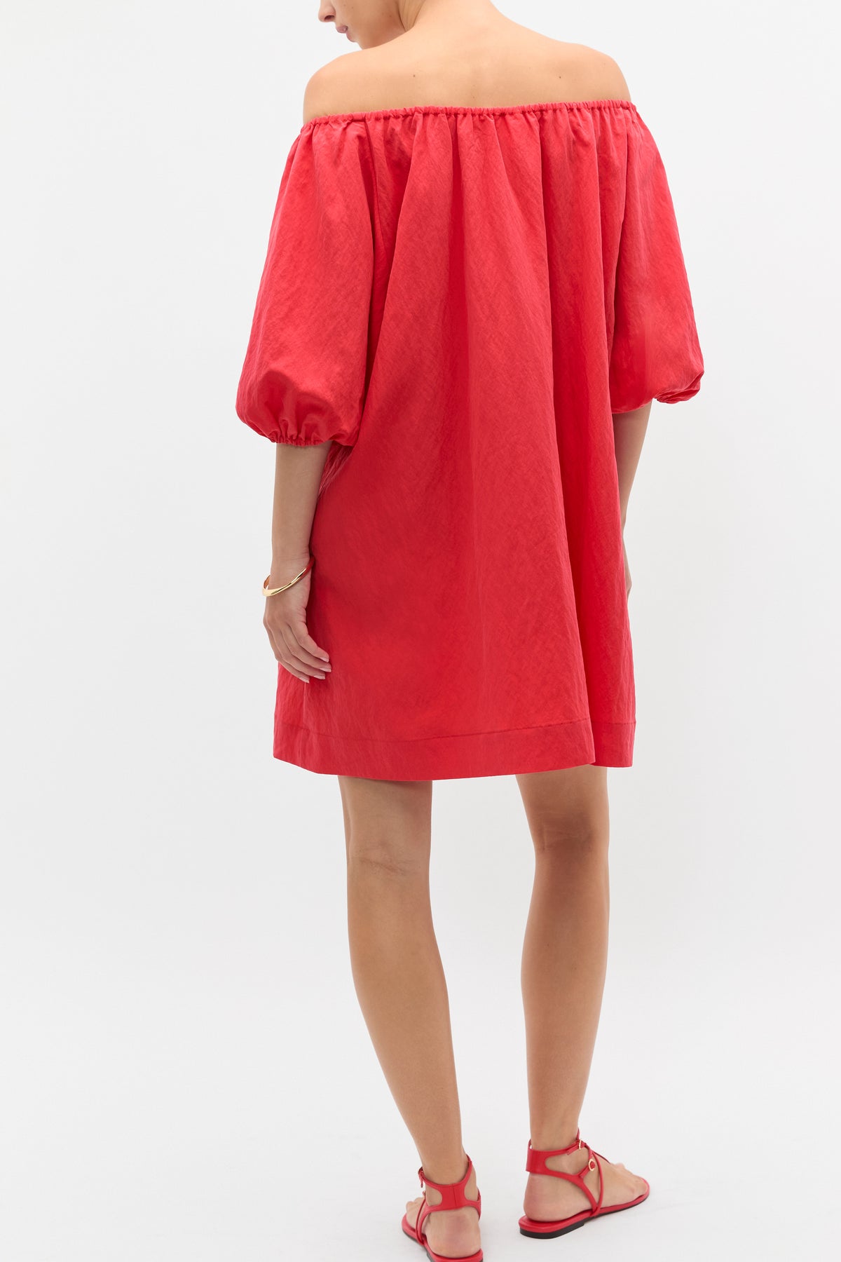 Crushed Elasticated Mini Dress