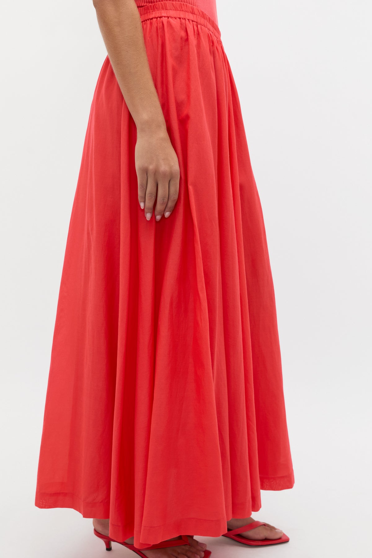 Voile Gathered Skirt