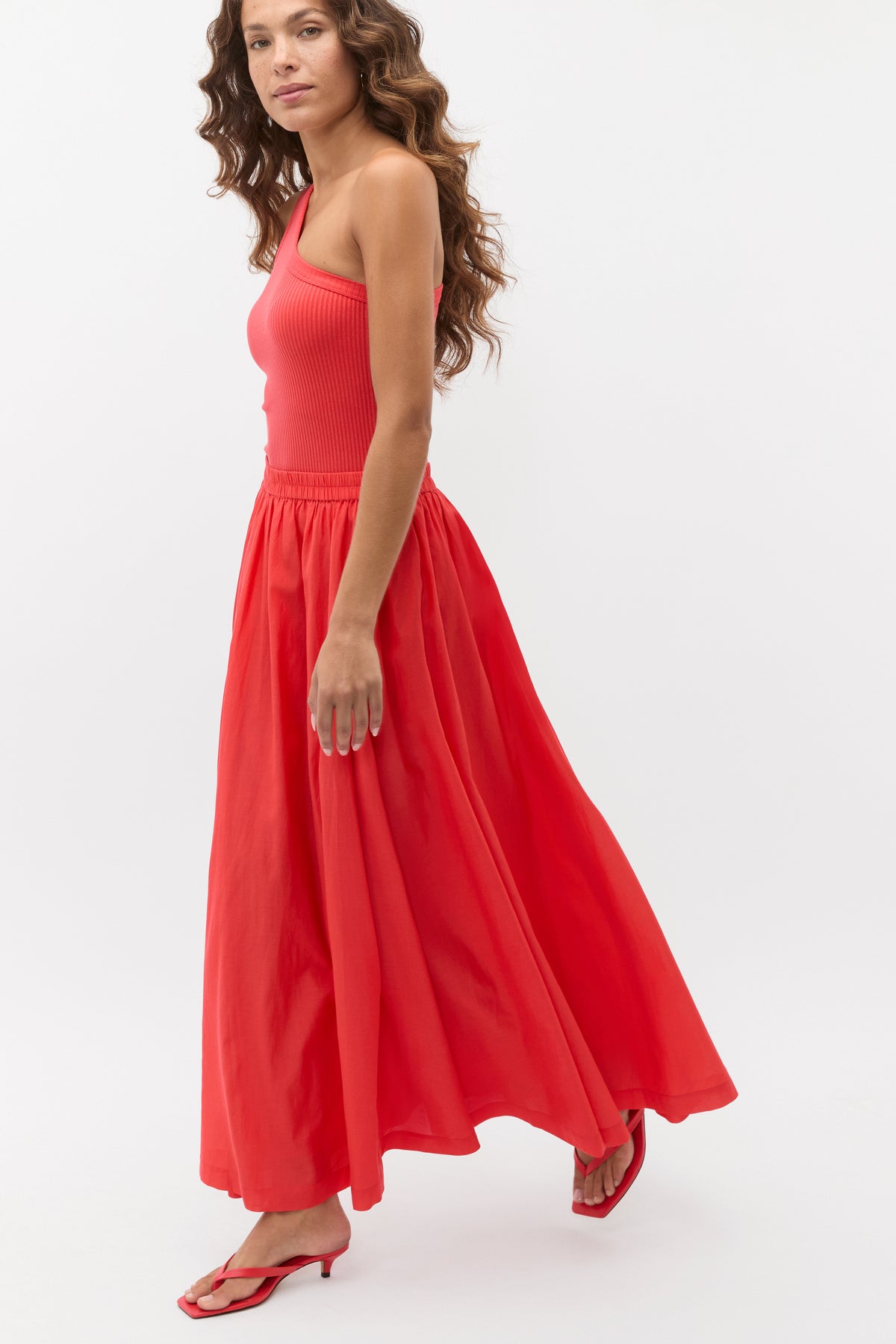 Voile Gathered Skirt
