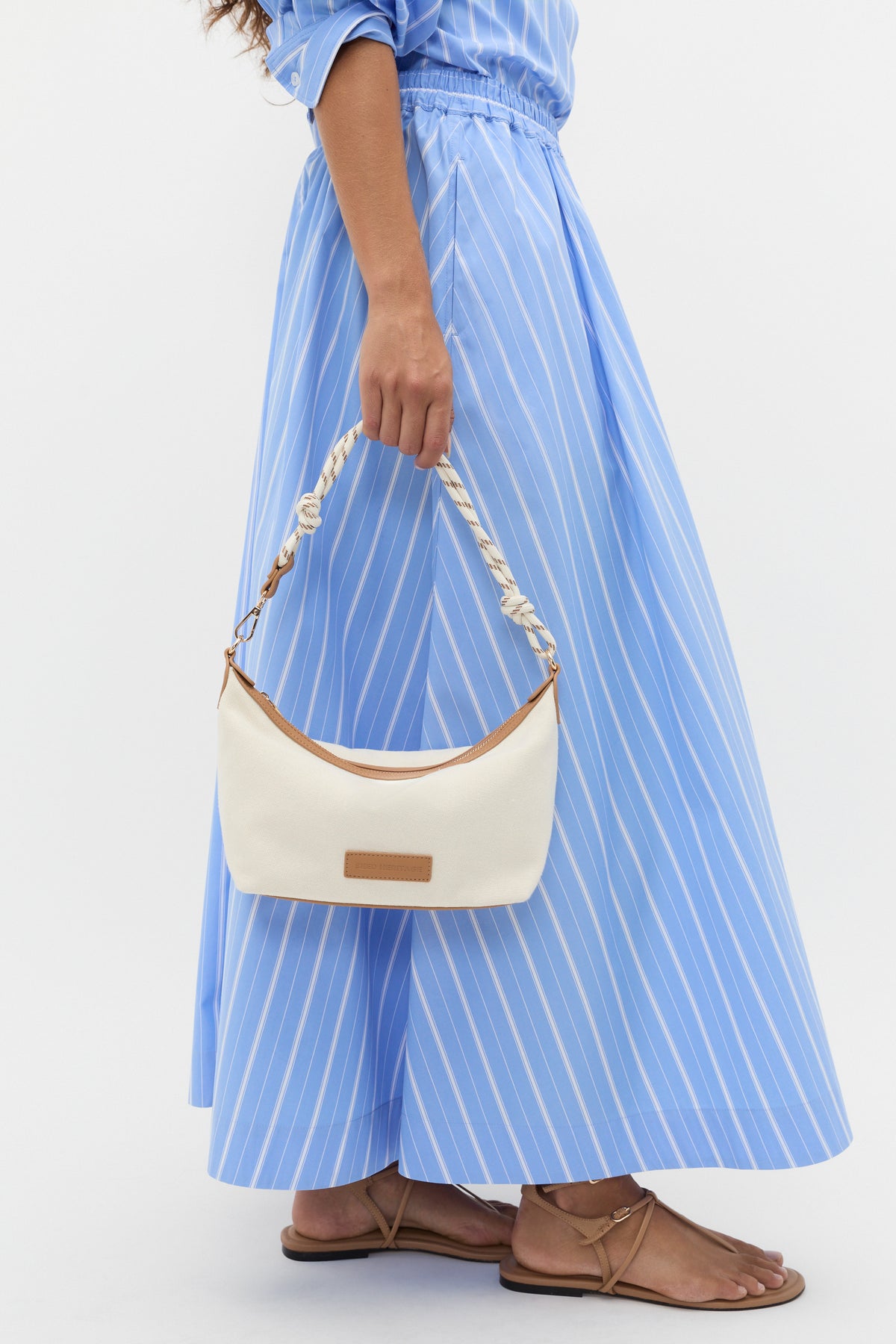 Poplin Variegated Stripe Skirt
