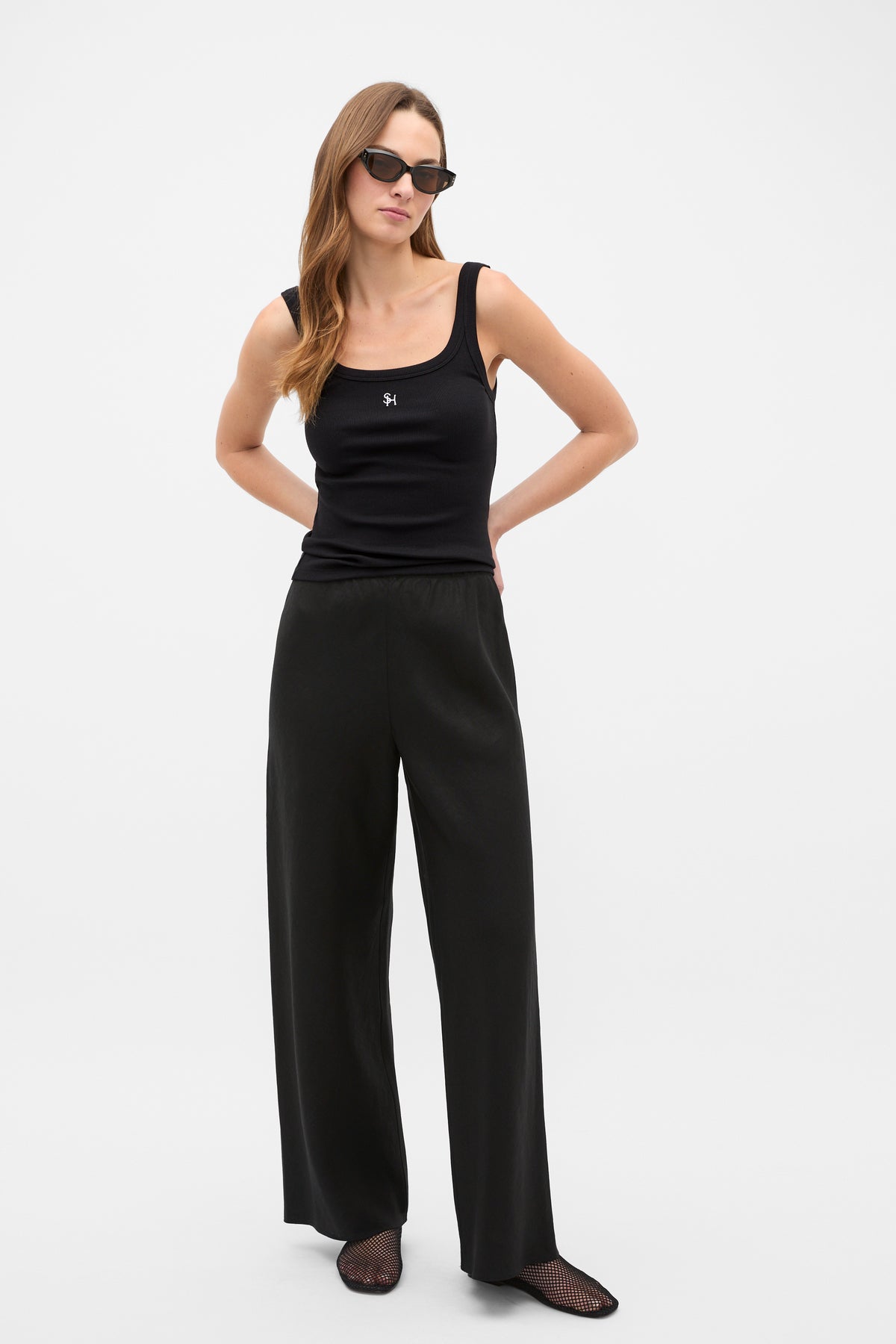 Core Linen Easy Wide Leg Pant