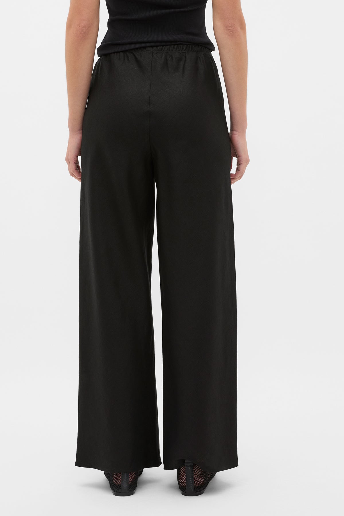 Core Linen Easy Wide Leg Pant