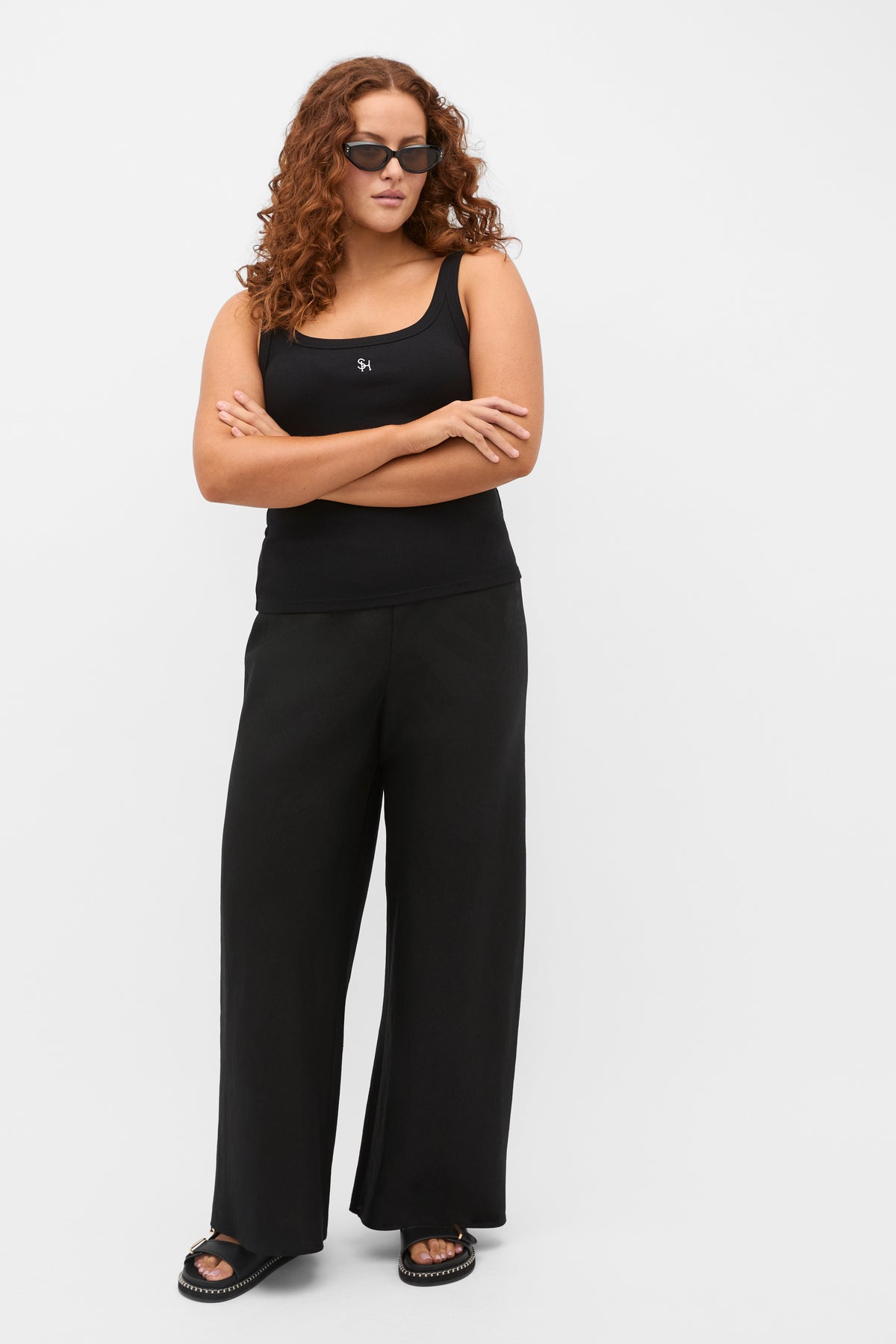 Core Linen Easy Wide Leg Pant