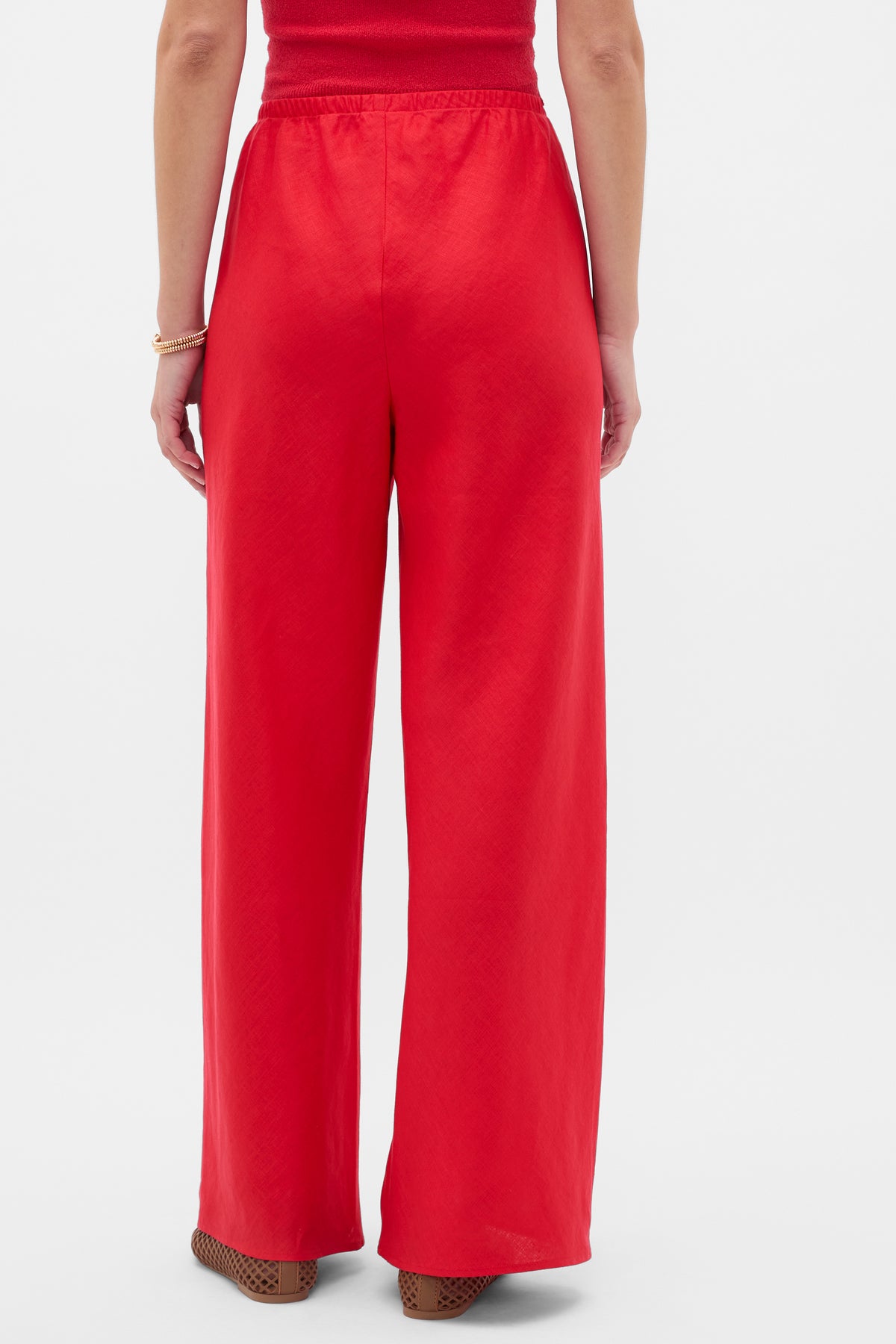 Core Linen Easy Wide Leg Pant
