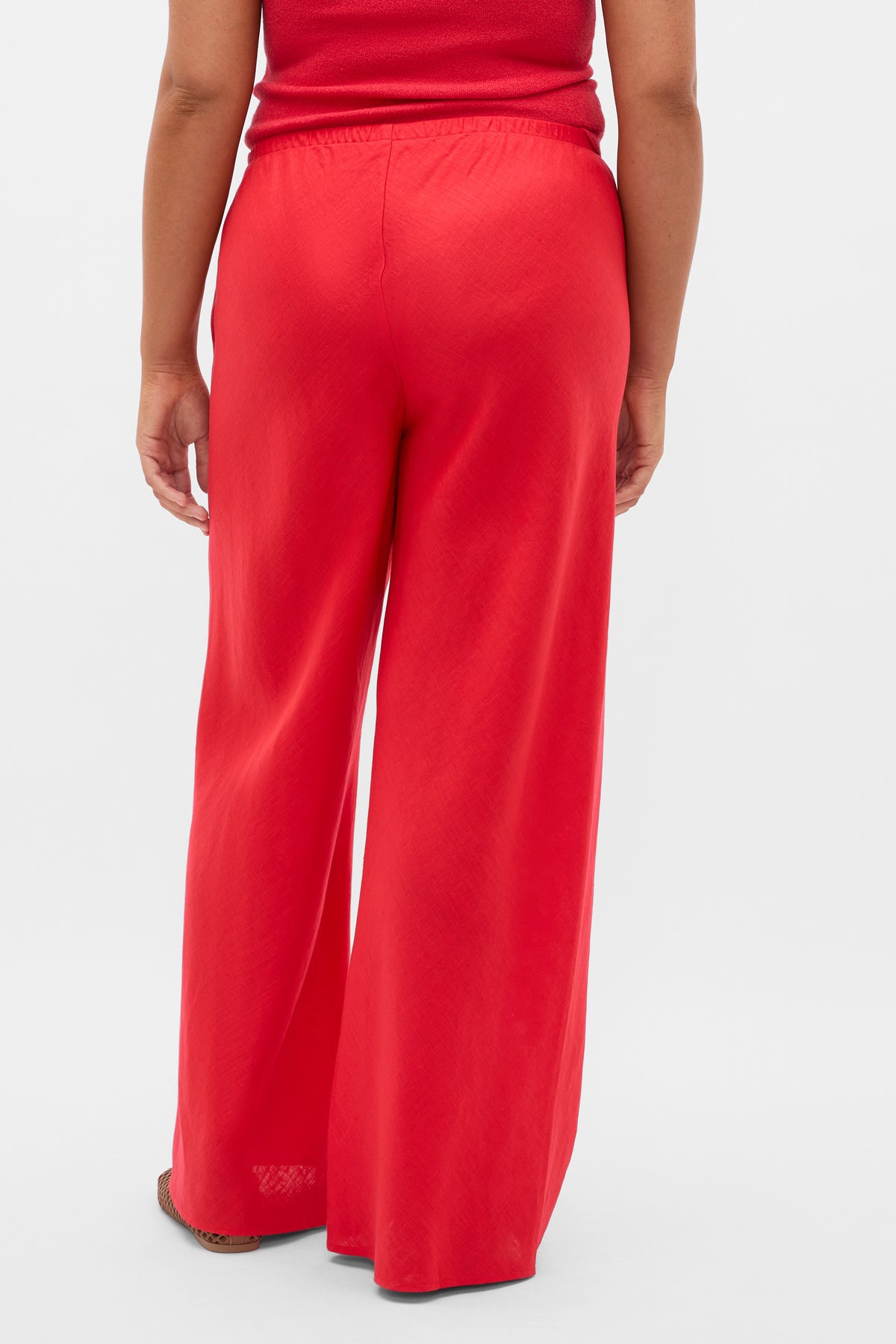Core Linen Easy Wide Leg Pant