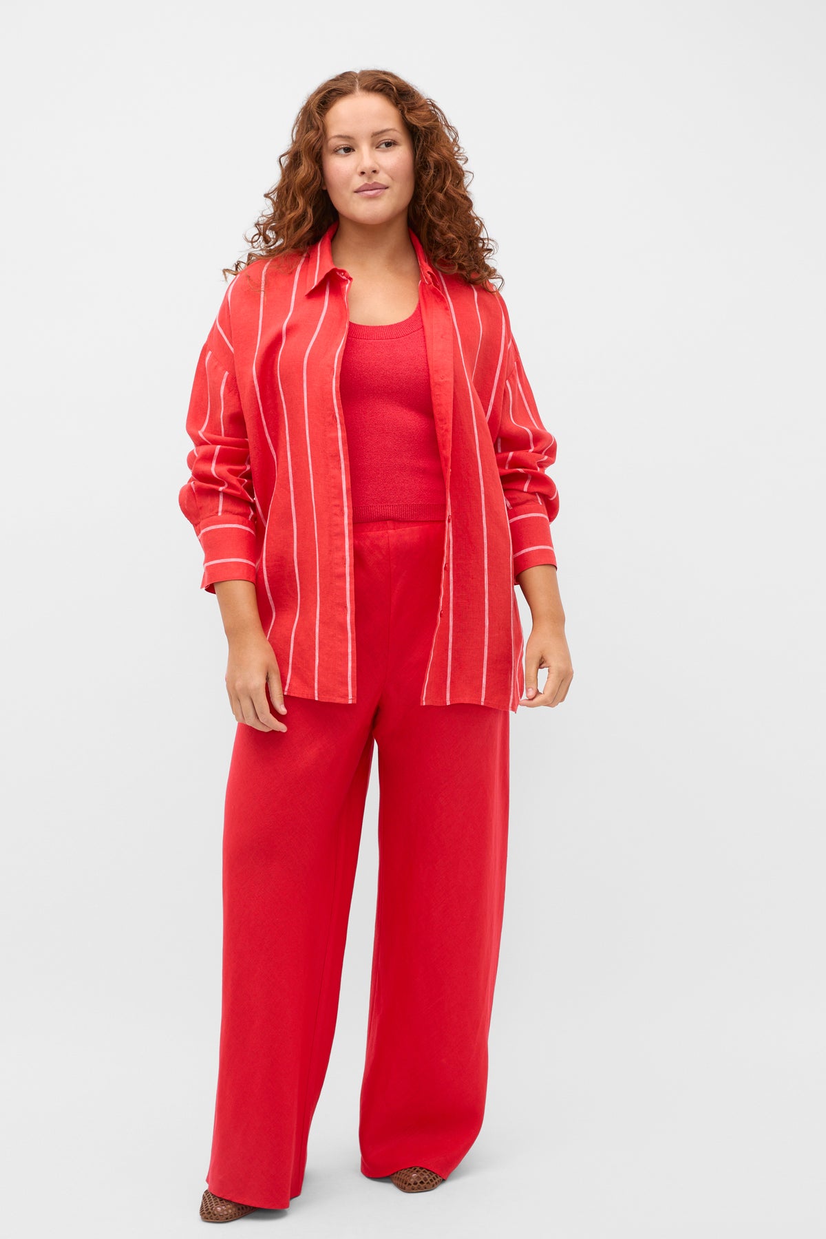 Core Linen Easy Wide Leg Pant