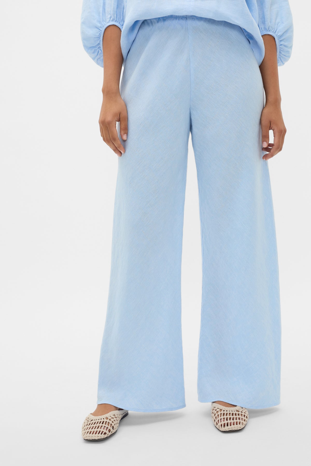 Core Linen Easy Wide Leg Pant