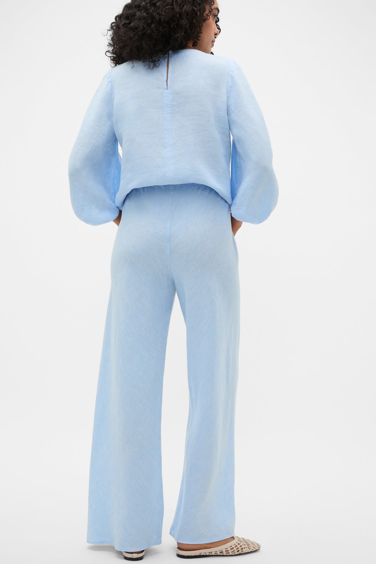 Core Linen Easy Wide Leg Pant