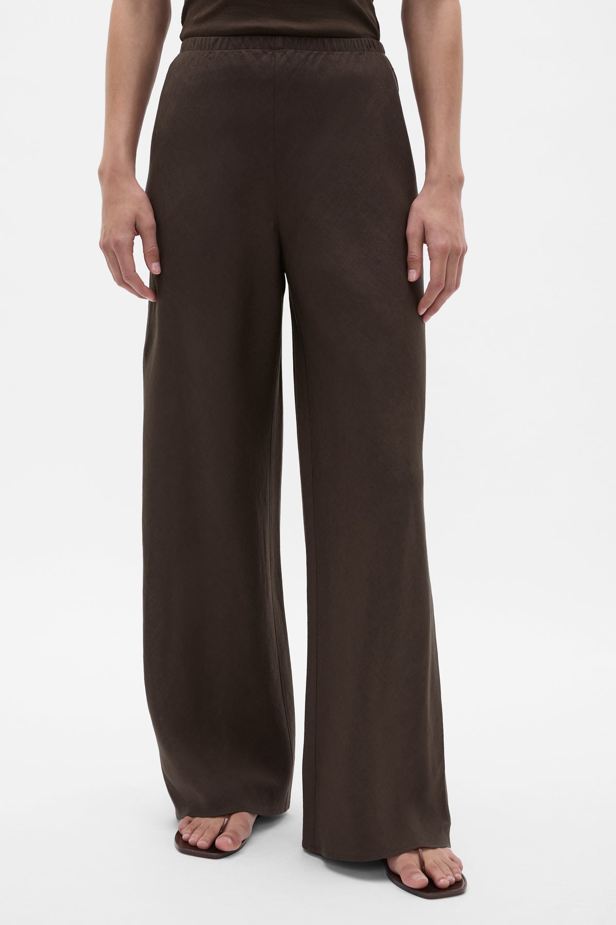 Core Linen Easy Wide Leg Pant