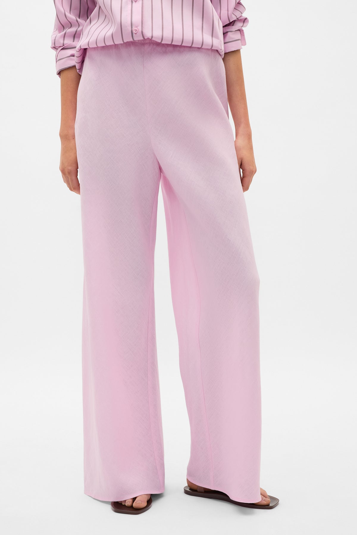 Core Linen Easy Wide Leg Pant