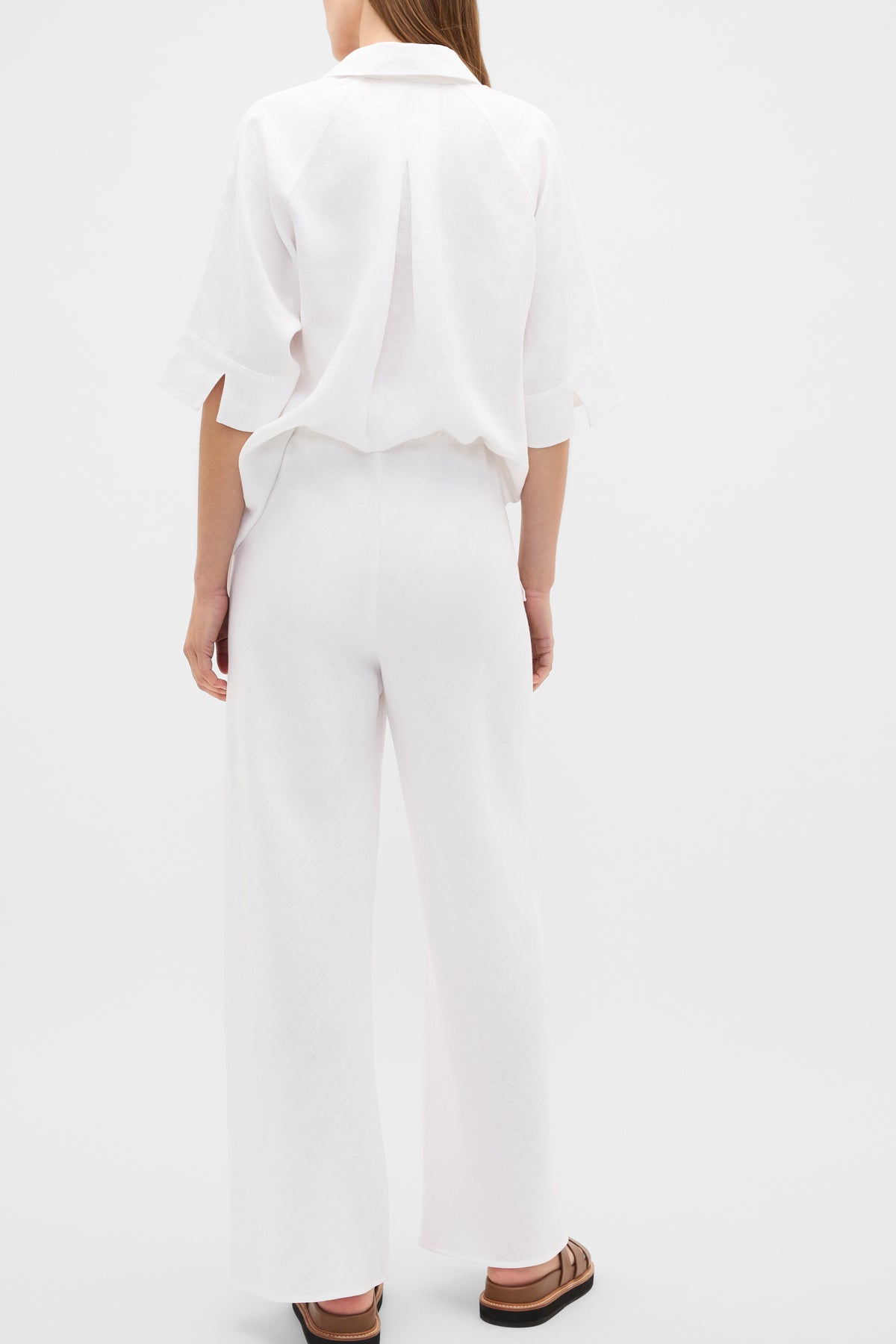 Core Linen Easy Wide Leg Pant