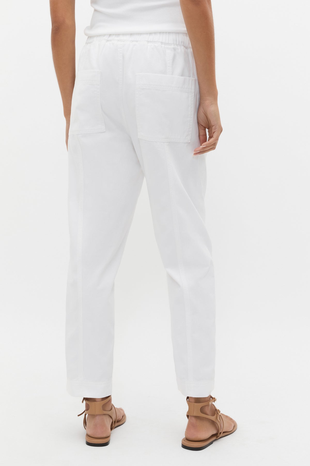 Casual Cotton Tapered Leg Pant