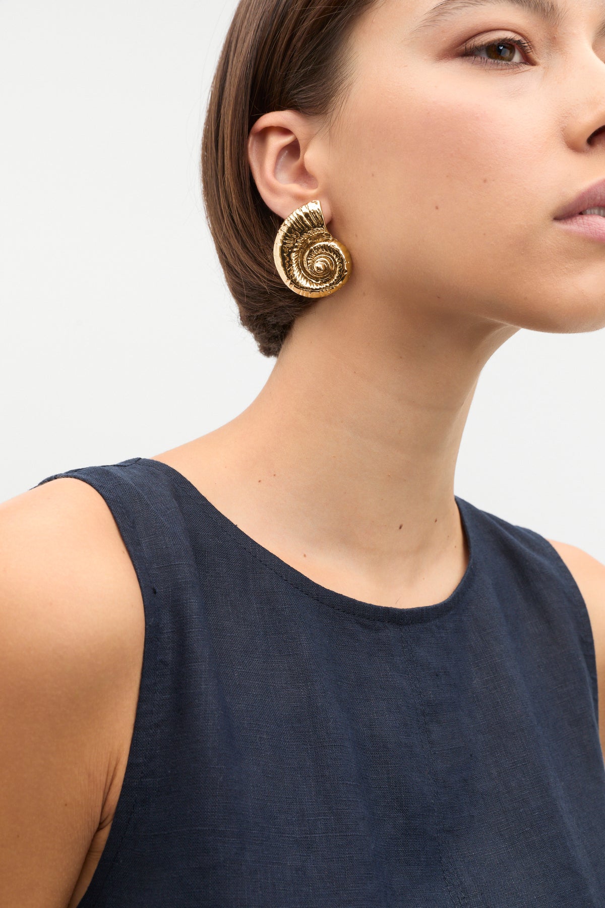 Spiral Shell Oversized Stud