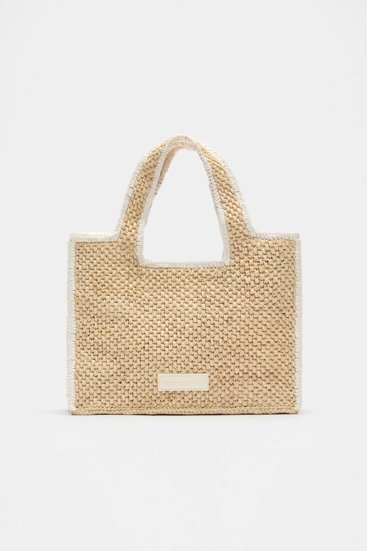 Square Raffia Tote