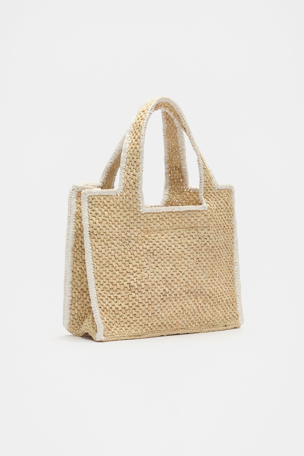 Square Raffia Tote