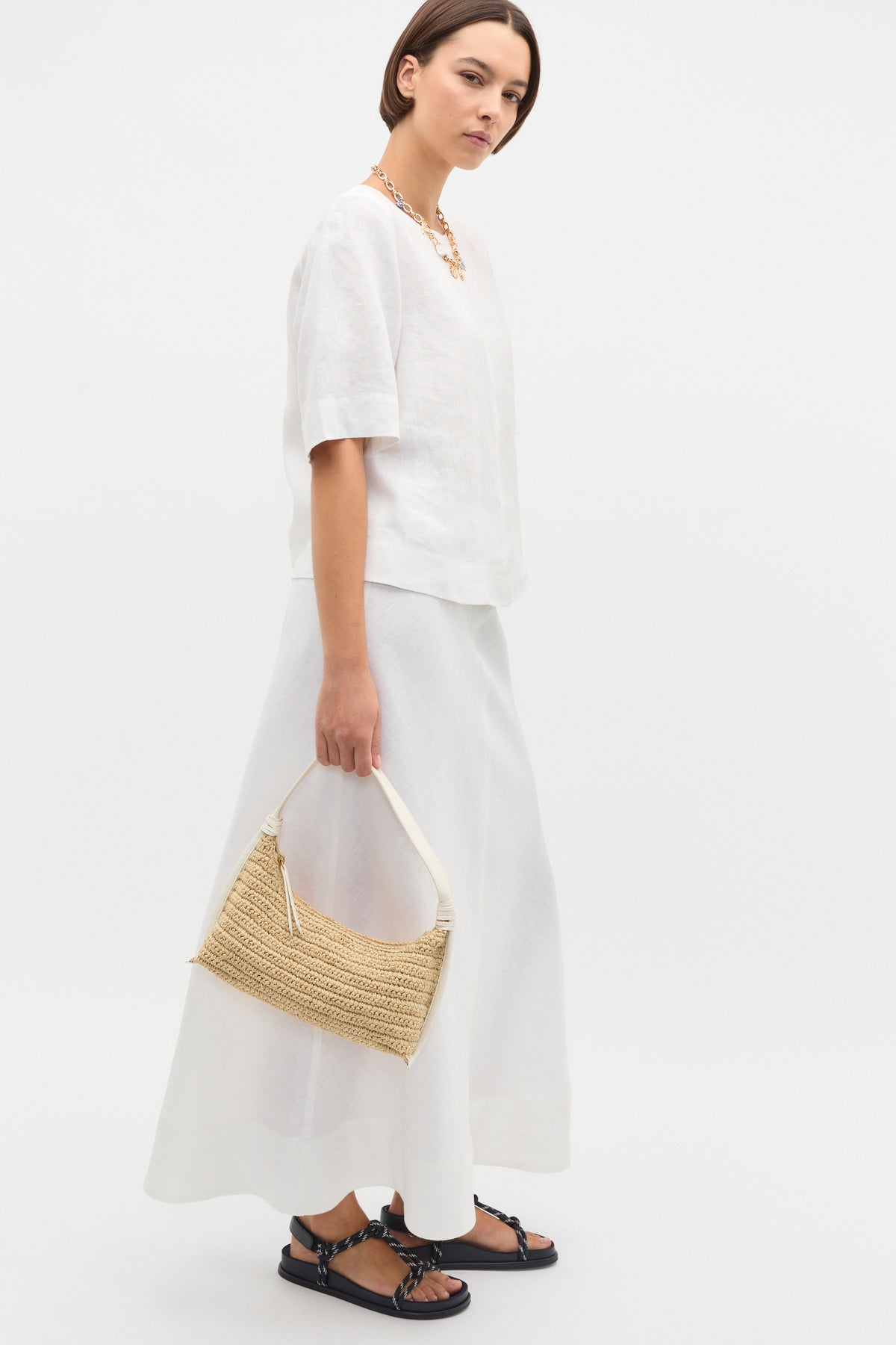 Raffia Shoulder Bag