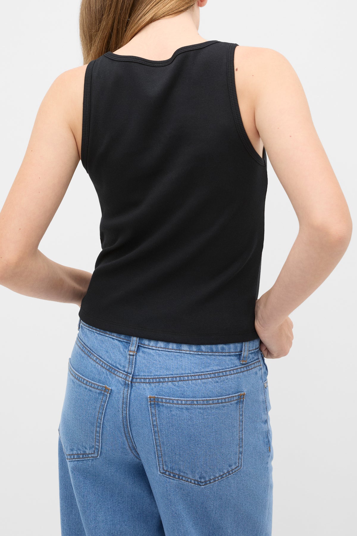 Square Neck Logo Tank