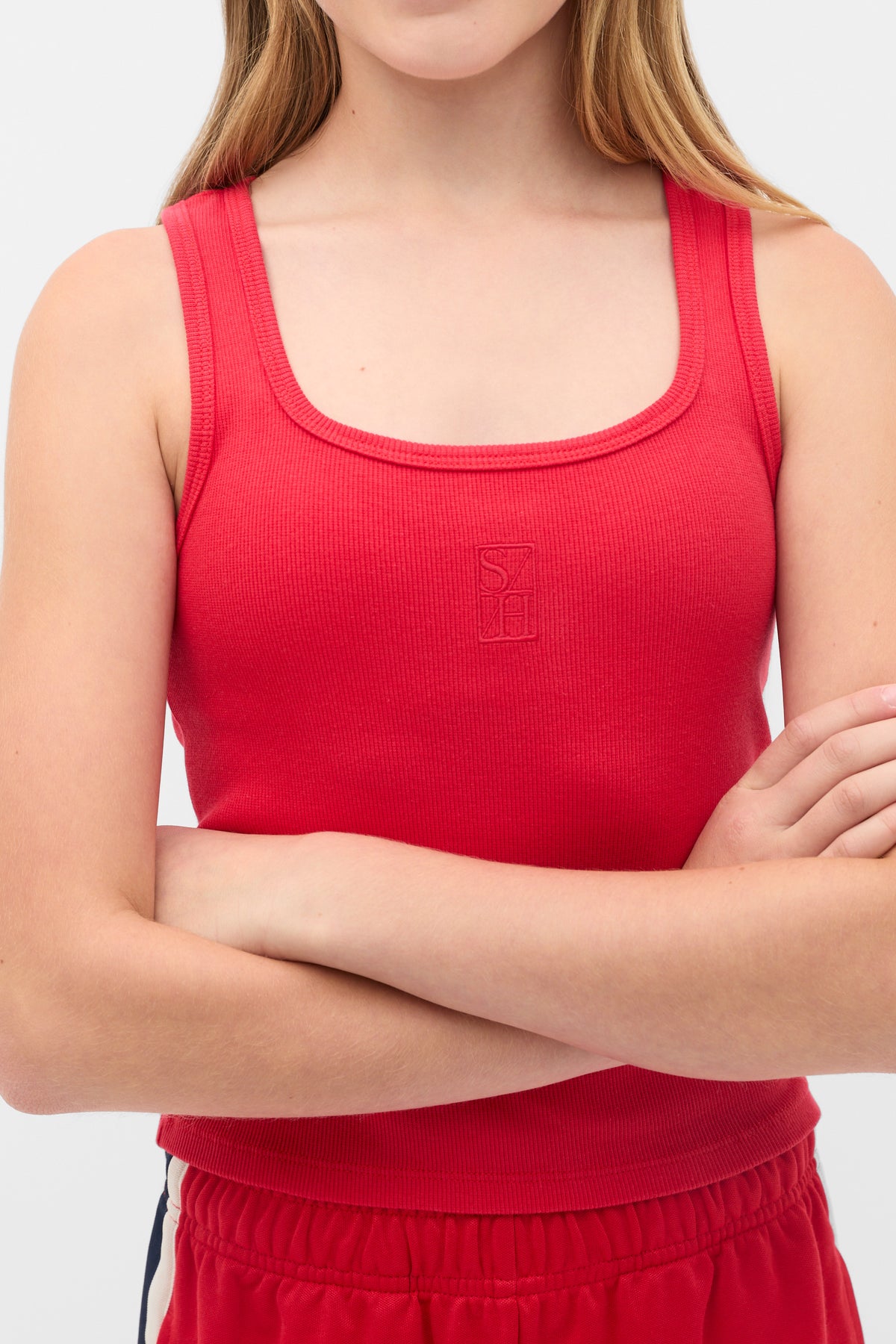 Square Neck Logo Tank