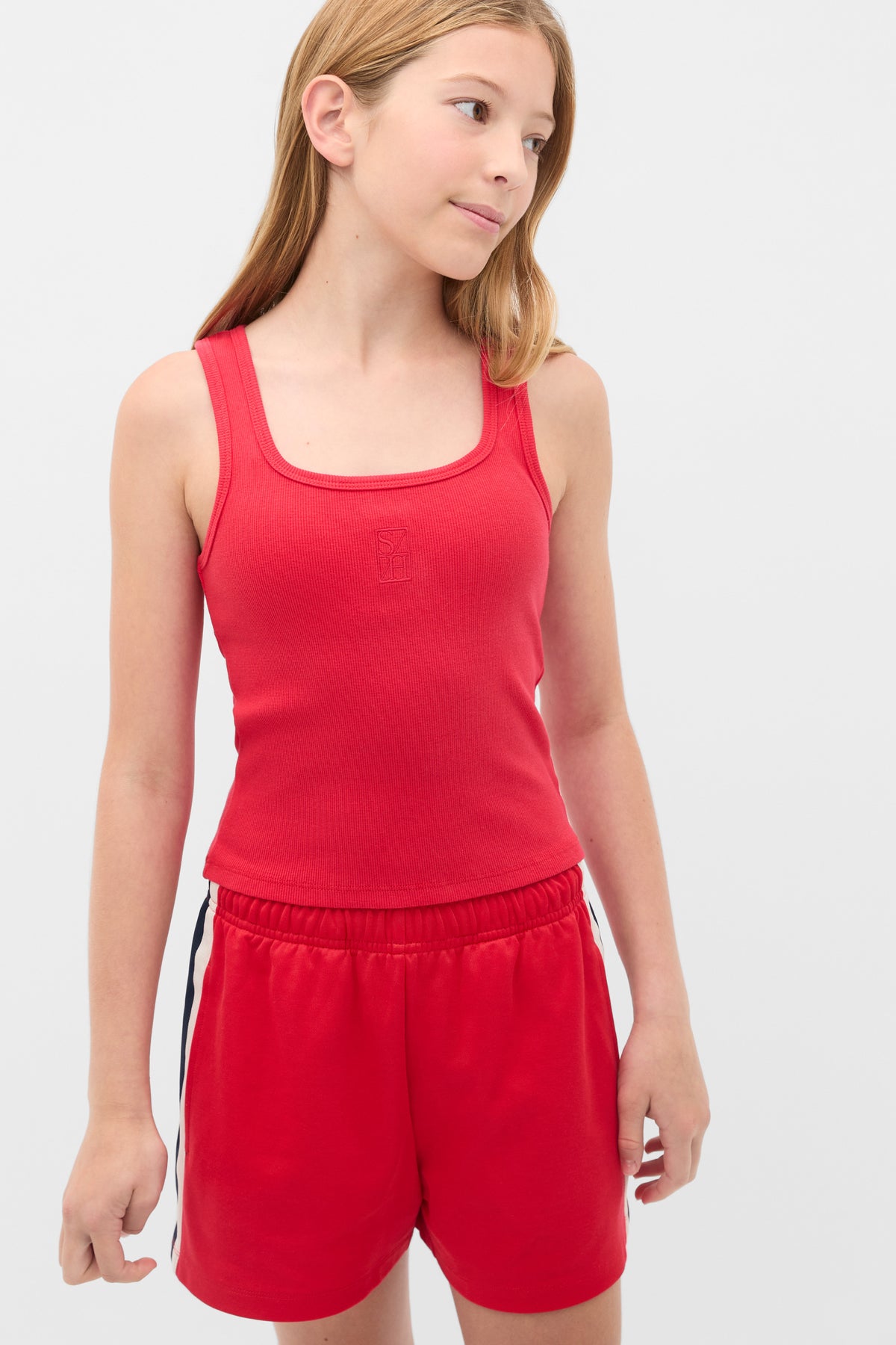 Square Neck Logo Tank