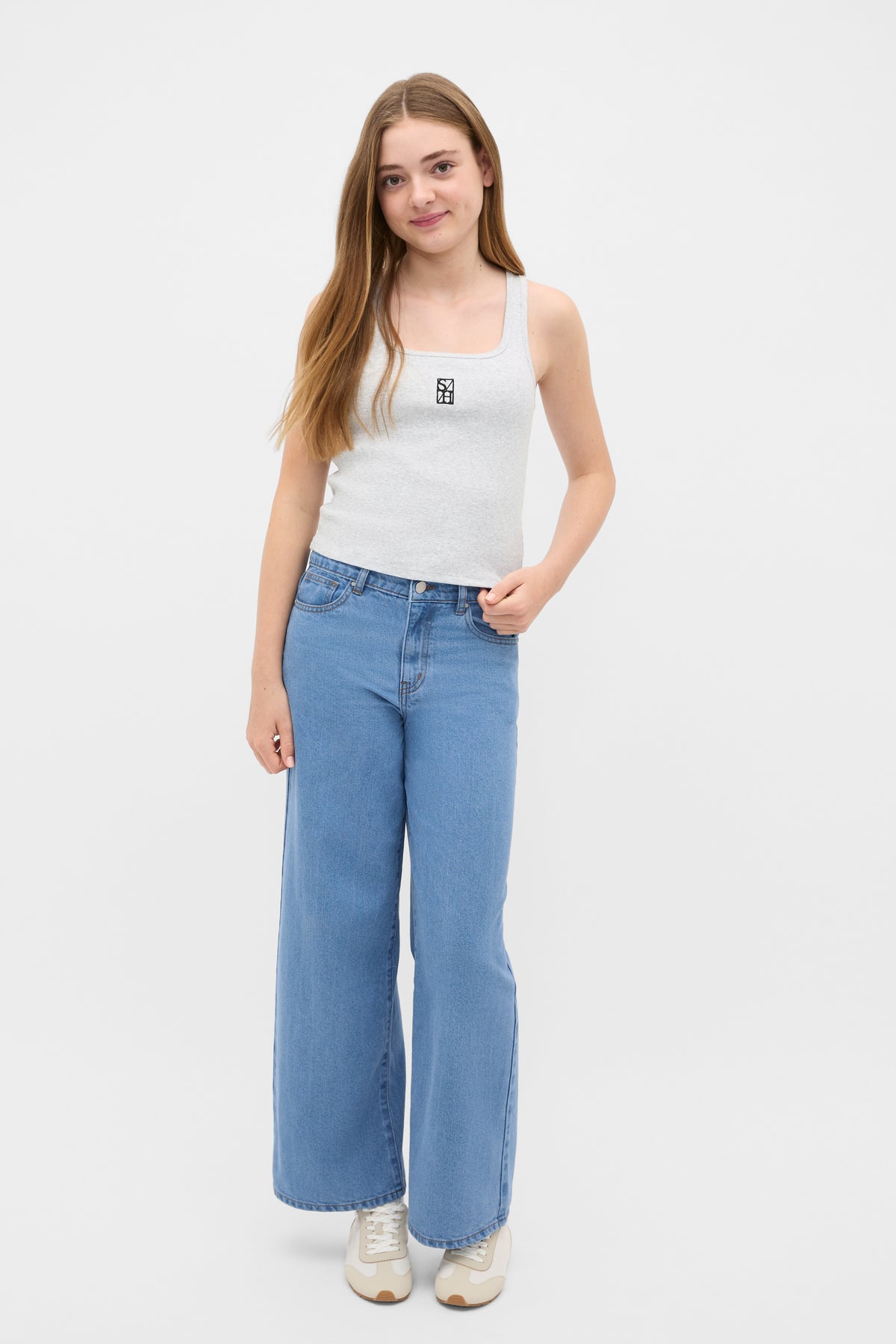 Square Neck Logo Tank
