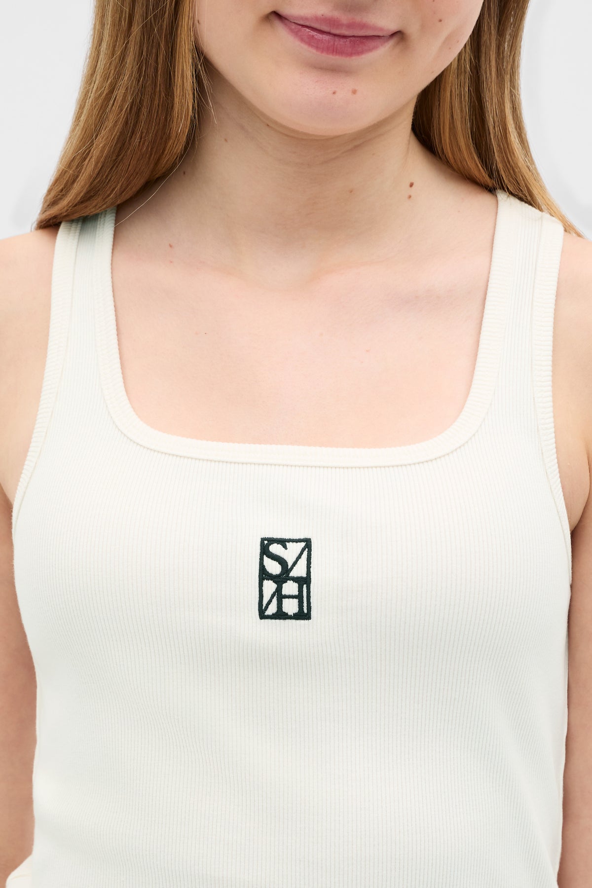 Square Neck Logo Tank