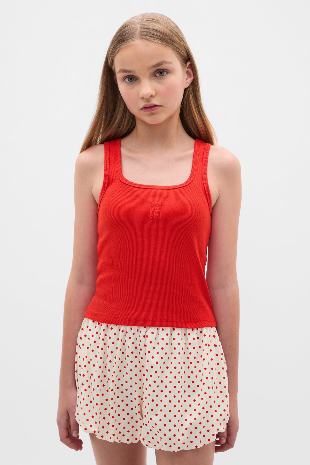 Square Neck Logo Tank