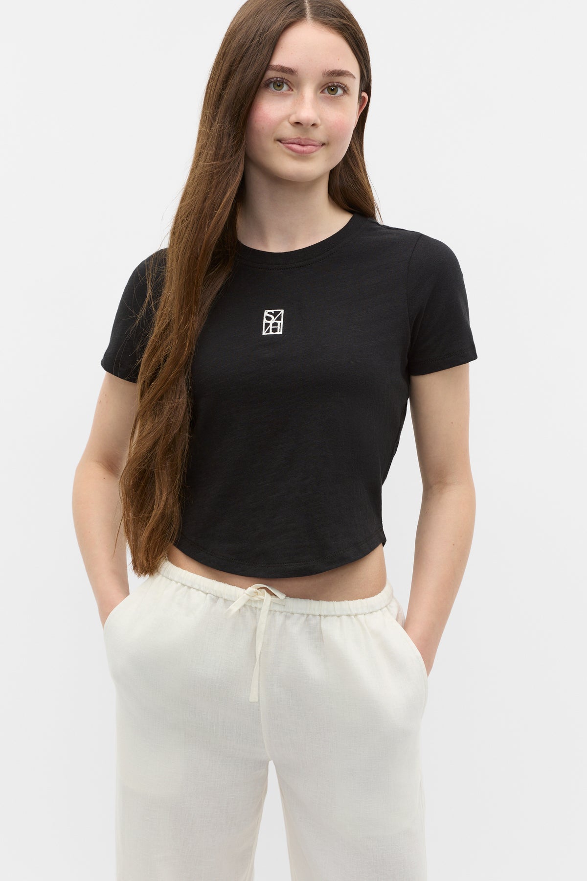 Crew Neck Logo Tee