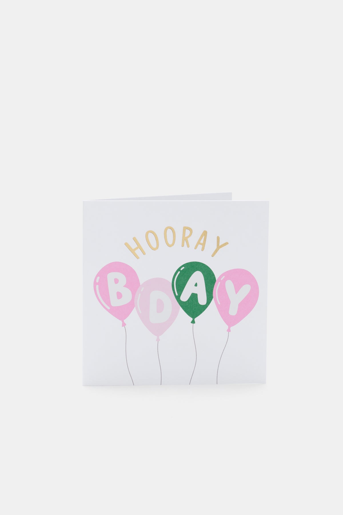 Hooray Balloon B'Day Card