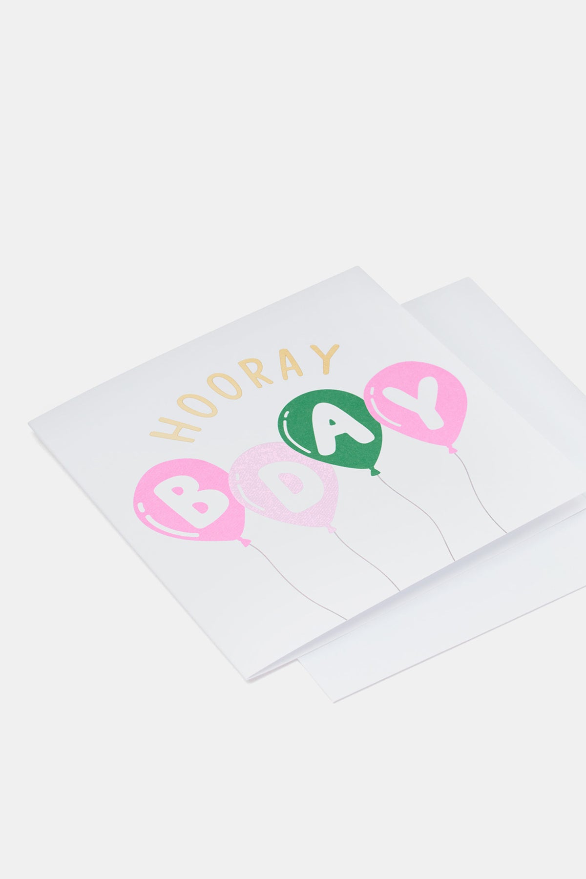 Hooray Balloon B'Day Card