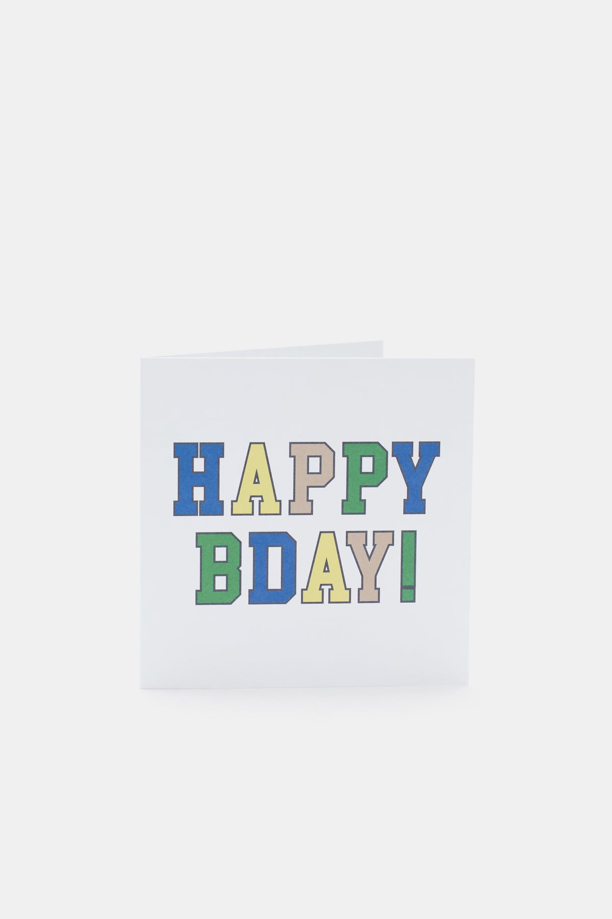 Happy B'day Varsity Card