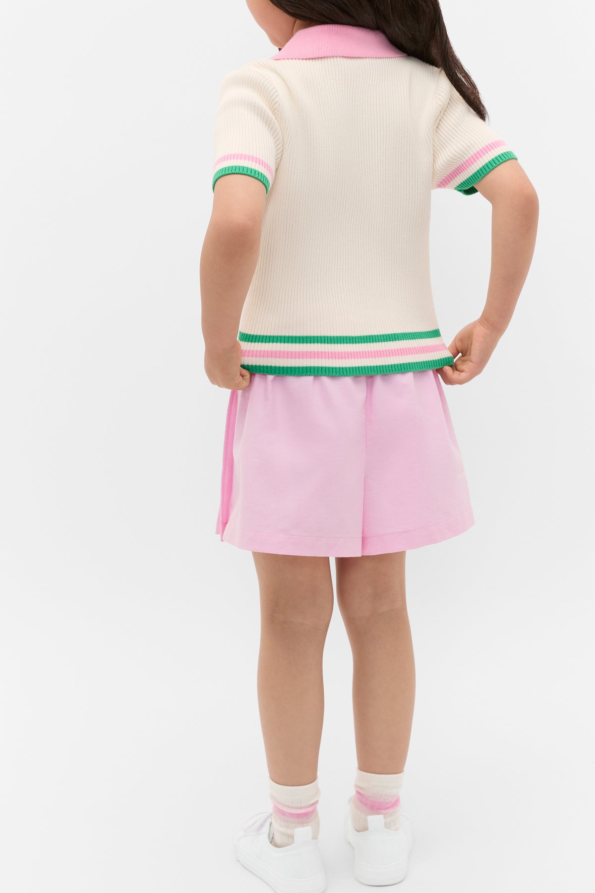 Polo Collar Knit Top