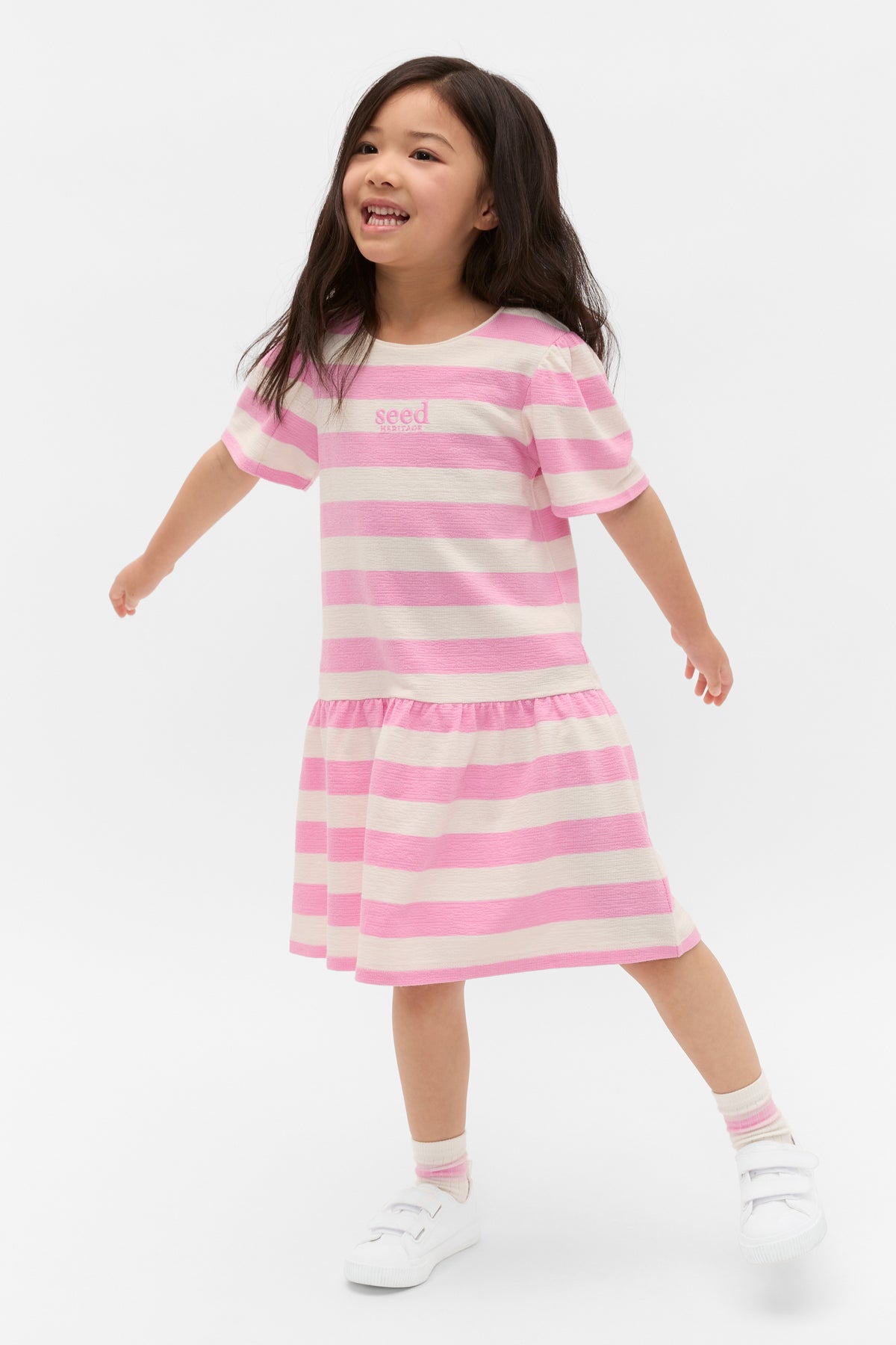 Stripe Logo Dress