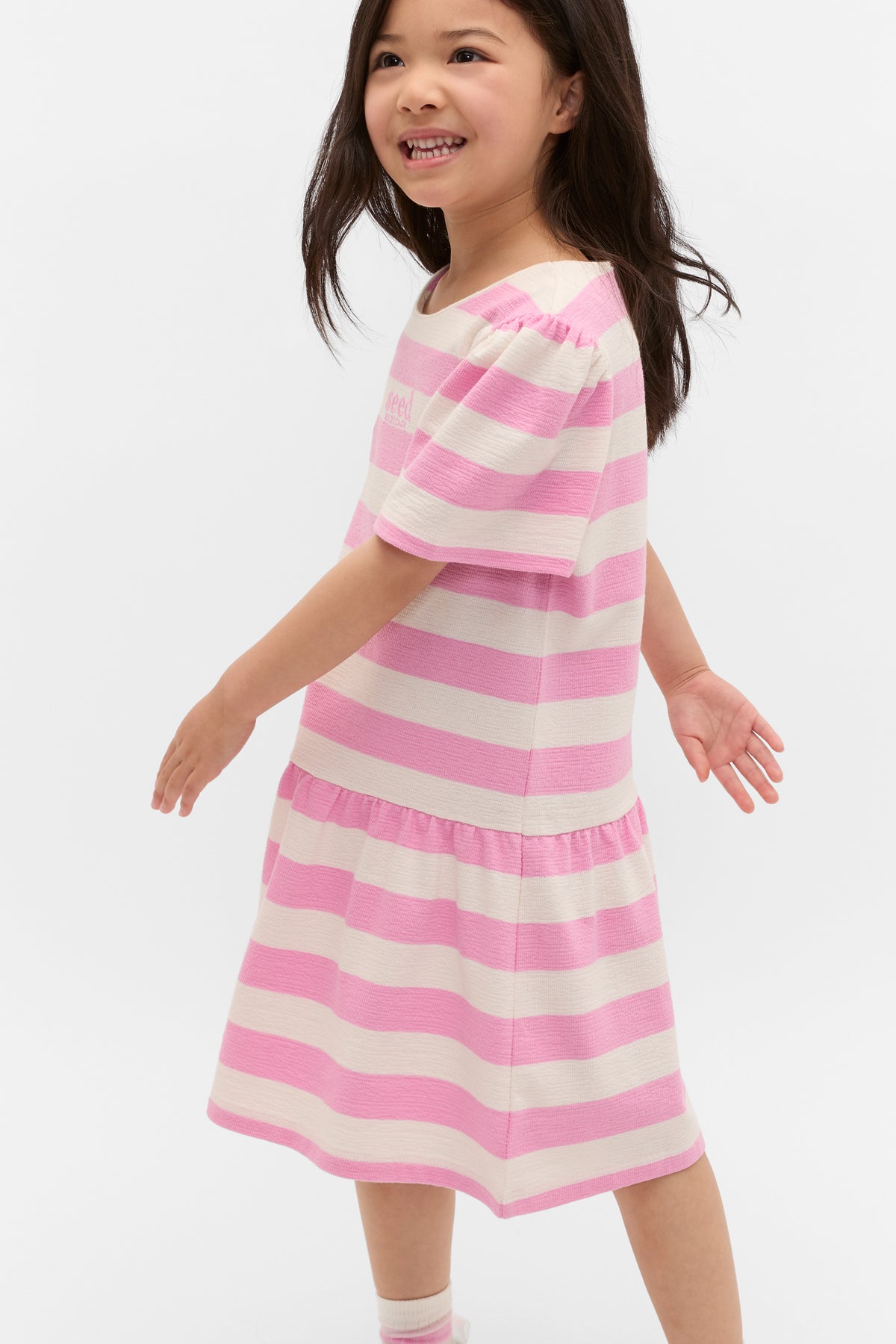 Stripe Logo Dress
