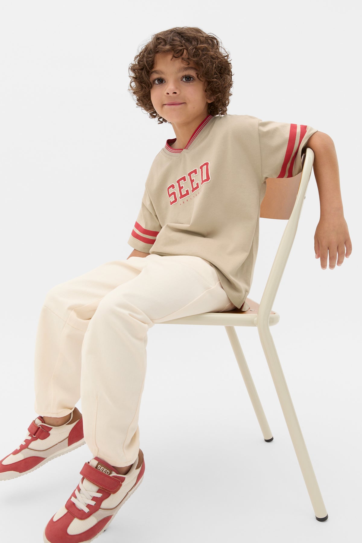 Sports Stripe Logo Tee