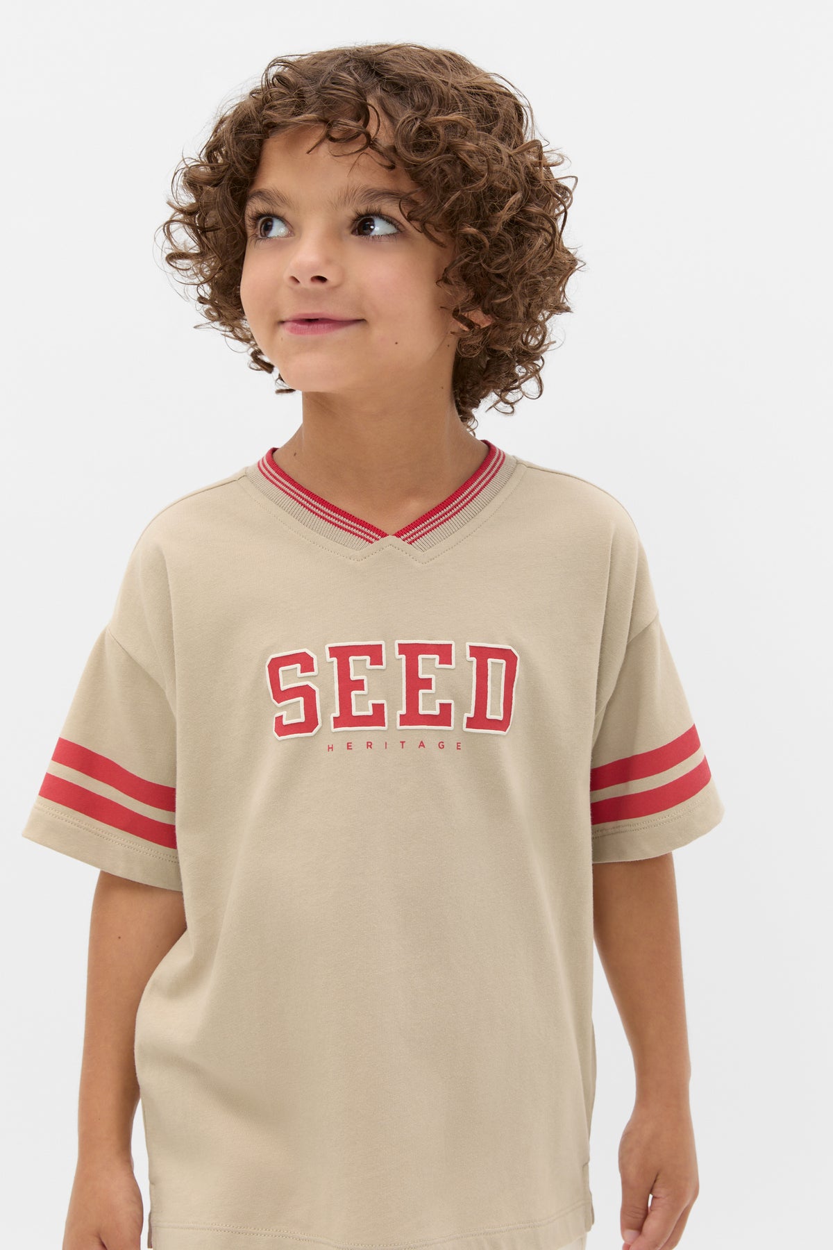 Sports Stripe Logo Tee