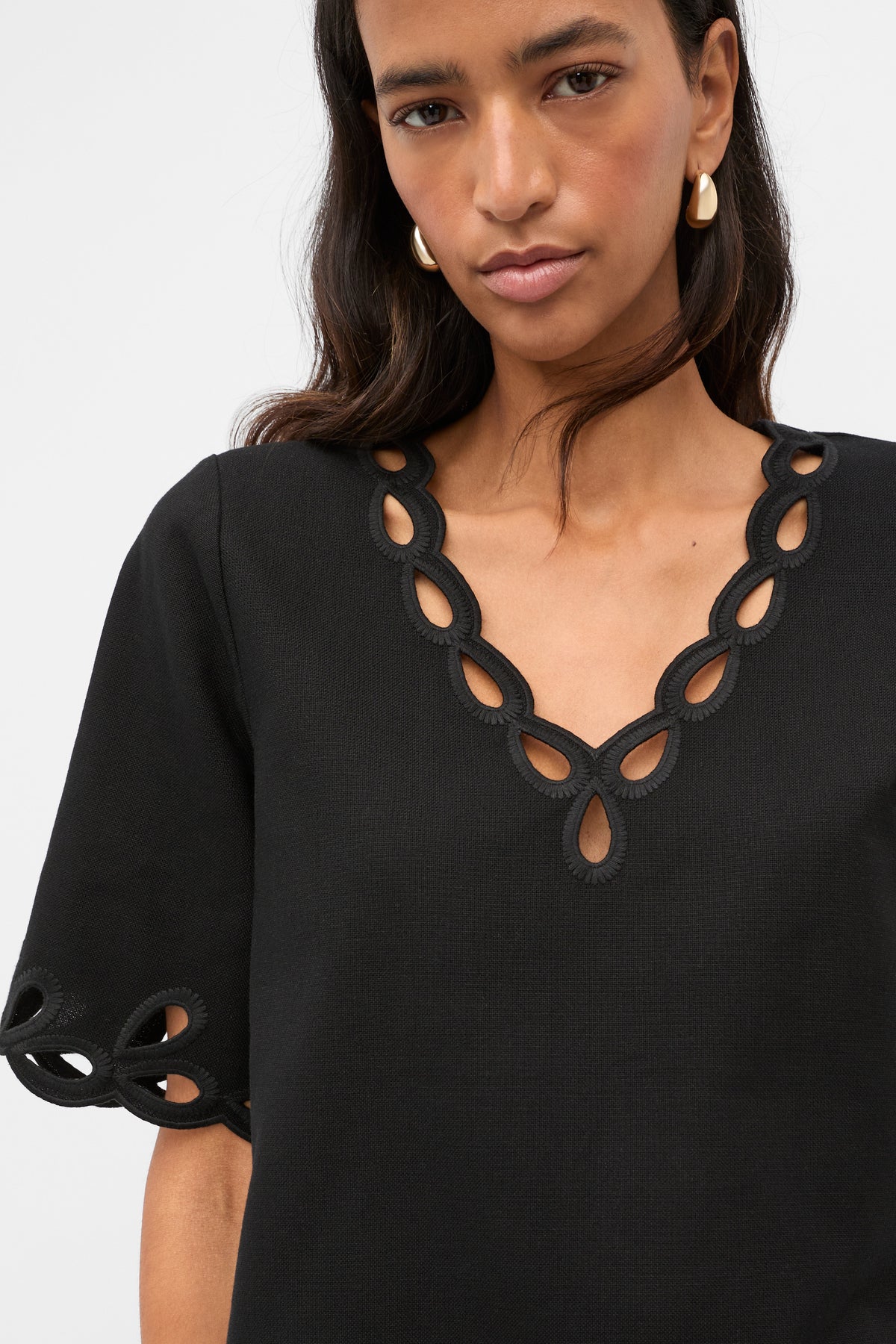 Motif Embroidered Top