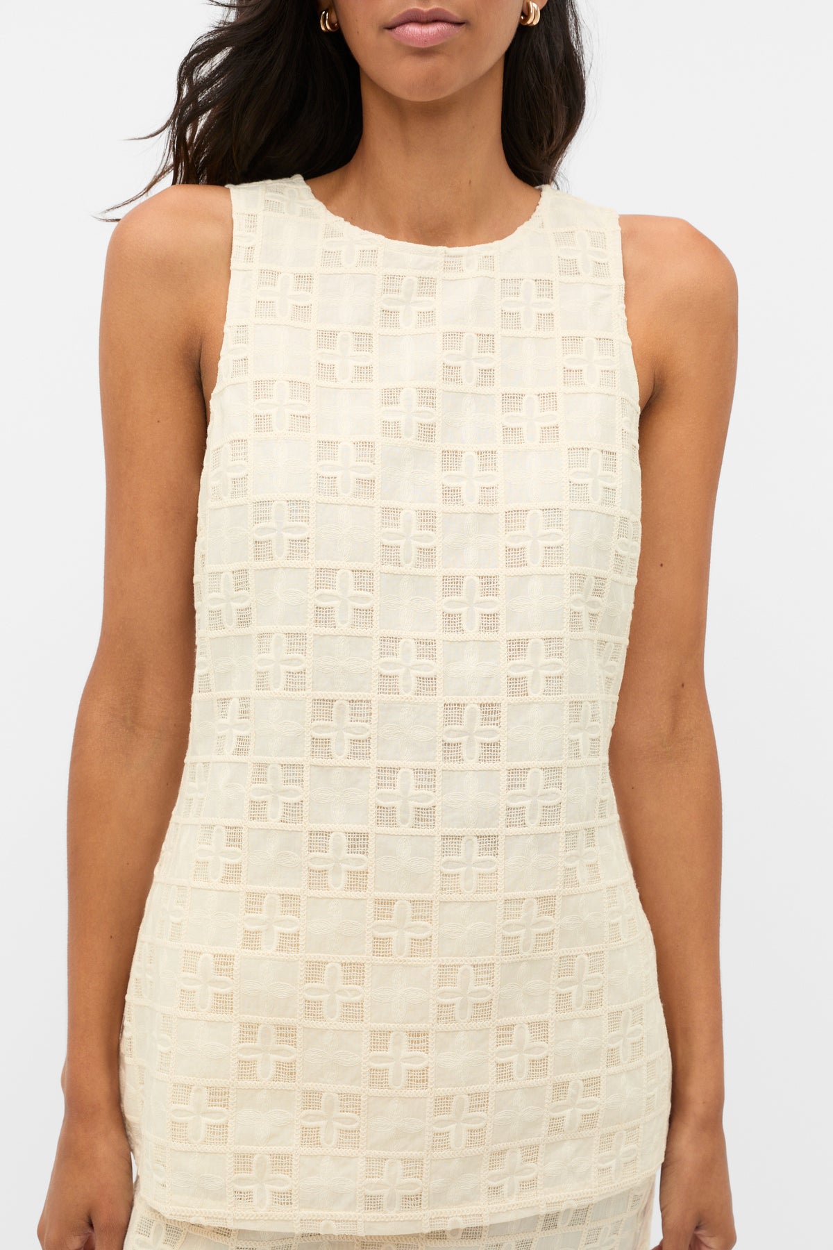 Tile Embroidery Top
