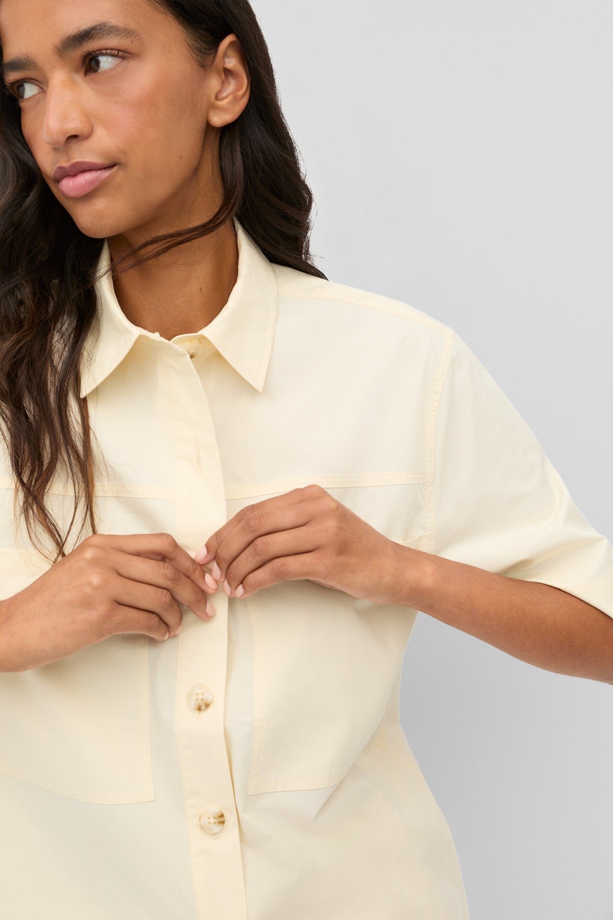 Cotton Poplin Utility Shirt