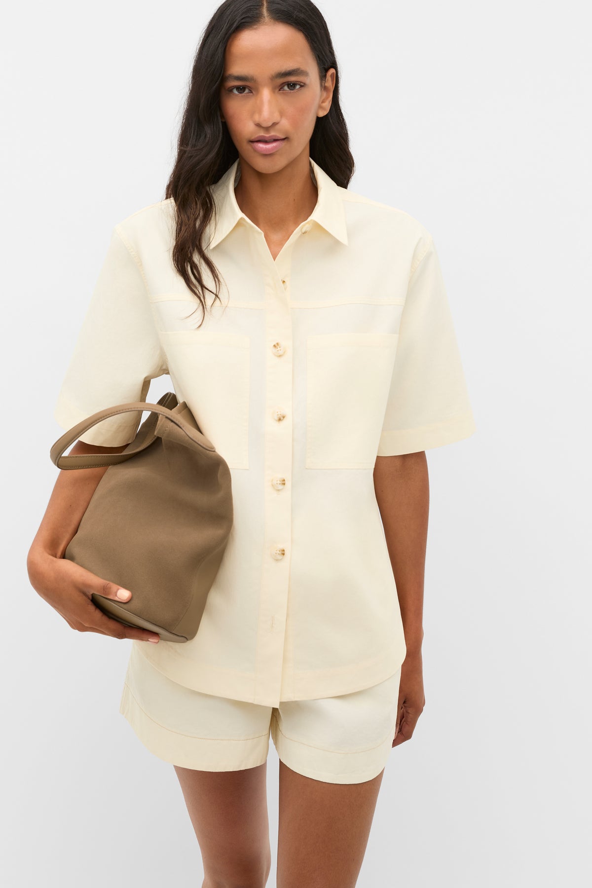 Cotton Poplin Utility Shirt