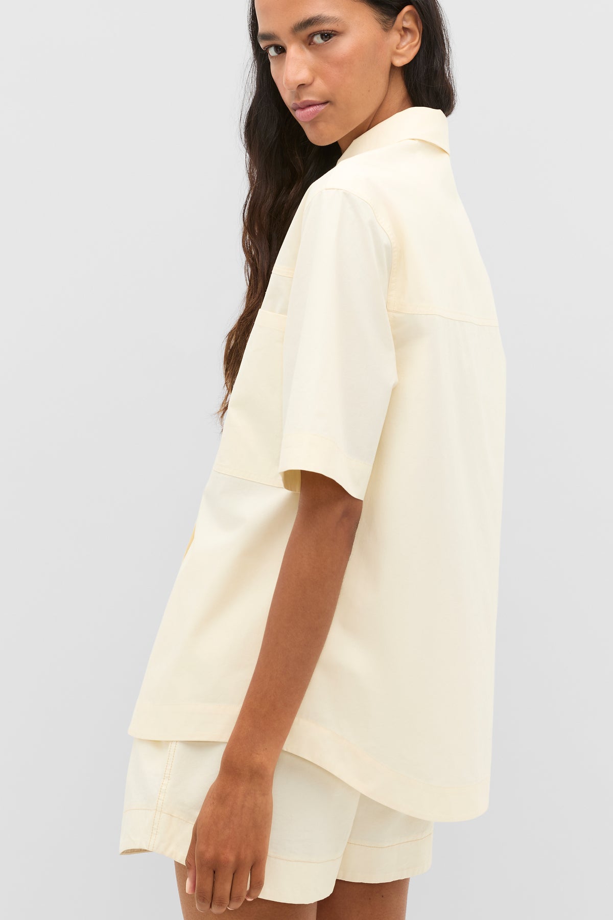 Cotton Poplin Utility Shirt