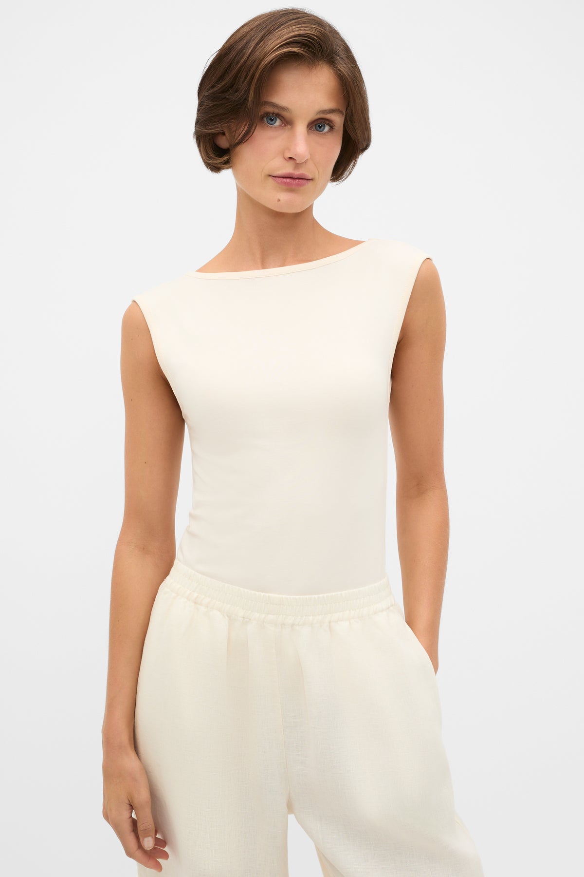 Boat Neck 90s Top