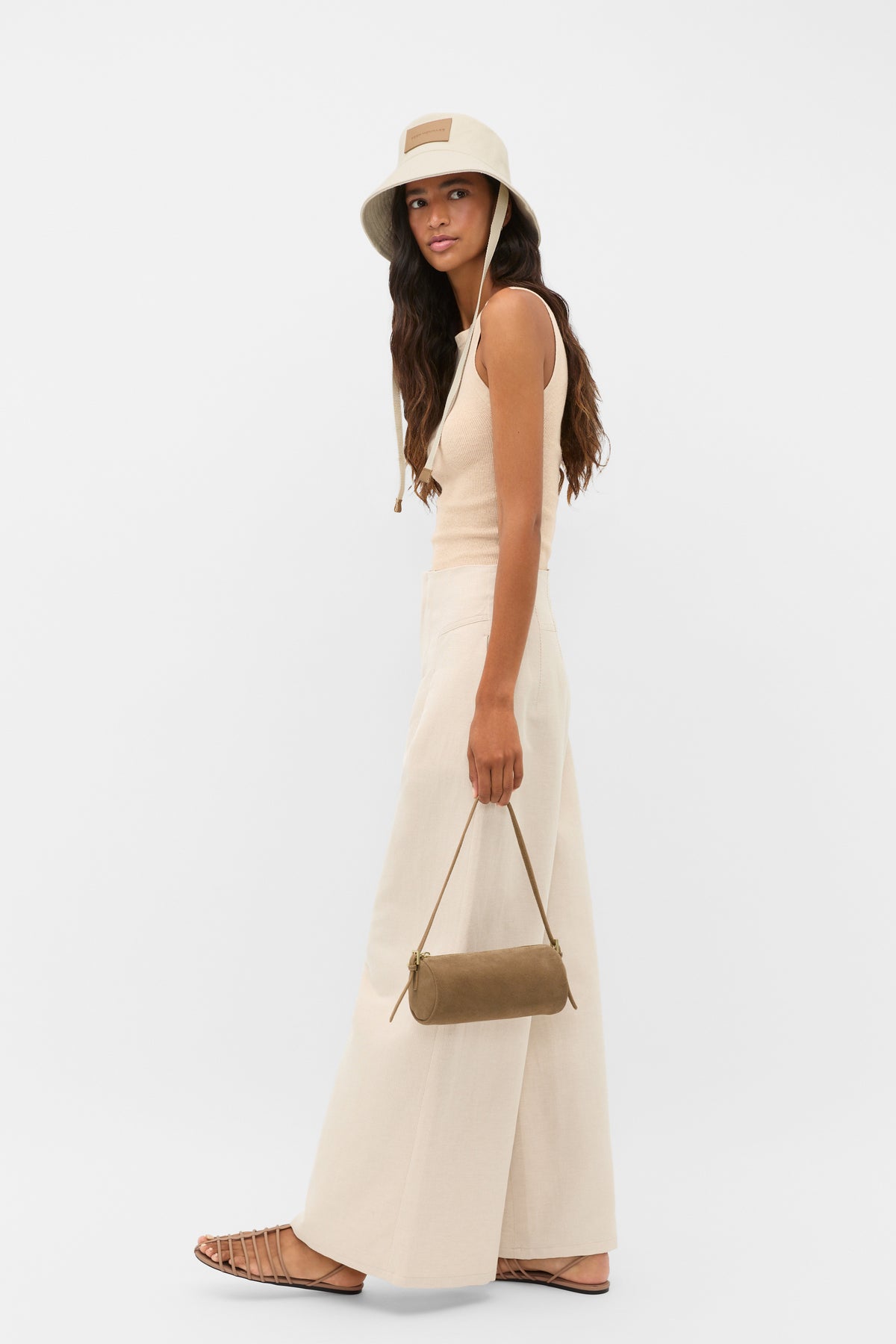Cotton Blend Rib Knit Top