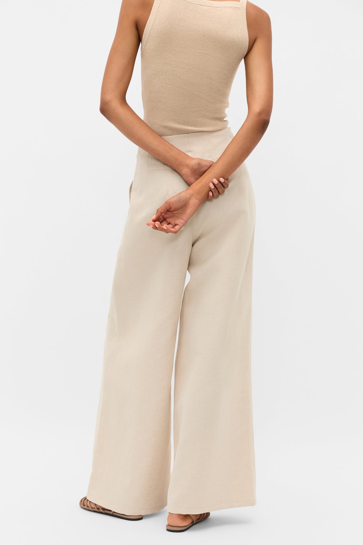 Twill High Waist Pant