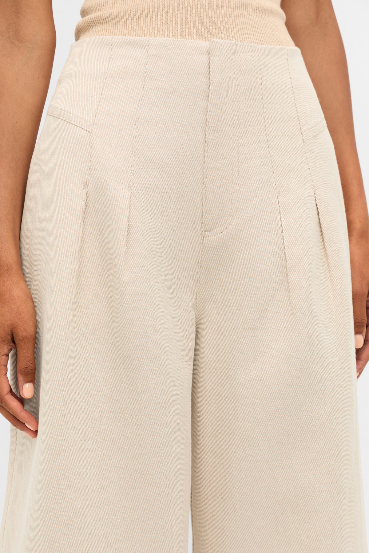 Twill High Waist Pant
